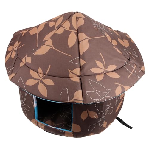 VERDANVERSE Haustierbett pet Bed haustierfeldbett dogbed katzenhöhlen Dog House Haustier-Schlafbett beruhigen Häuser Kätzchen Schlafbett Und Katzenhaus Haustiernest für kalte Tage Schwamm von VERDANVERSE