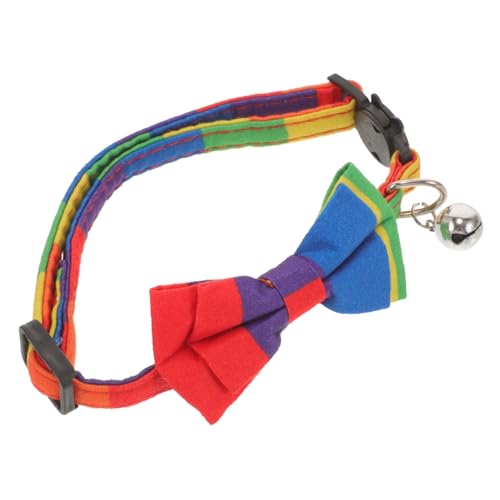 VERDANVERSE Haustierhalsband Für Hunde Körperpflege Süß Klein Für Kleine Hunde Einstellbar Kragen Tragbarer Hundehalsband Katzenhalsbänder Kätzchenhalsband Stoff Colorful von VERDANVERSE