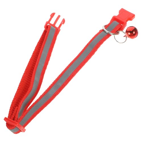 VERDANVERSE Haustierhalsband zu Weihnachten Katze Weihnachtshalsband Weihnachtshalsbänder für Hunde Weihnachten hundehalsband Christmas Dog Collar weihnachtsdeko Weihnachtskatze Kragen rot von VERDANVERSE