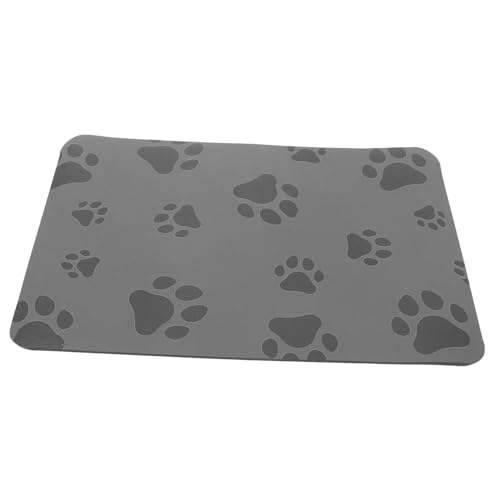 VERDANVERSE Haustiermatte Absorbent mat aufsaugende Matte rutschfeste unterlage cat mat hundematten Saugfähig Hundeunterlagen Matte für Hundewassernapf Haustier-Tischsets Oberflächepu Black von VERDANVERSE