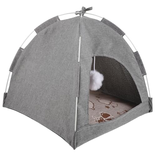 VERDANVERSE Haustierzelt haustierbett pet Bed cat House cat cave Dog House Zelt für Haustier Katzenhaus im Freien für Indoor-Hundezelt Welpe Zelt für Hund Hundeschlafzelt Katzenzelt Stoff Grey VERDANVERSE Haustierzelt haustierbett pet Bed cat House cat cave Dog House Zelt für Haustier Katzenhaus im Freien für Indoor-Hundezelt Welpe Zelt für Hund Hundeschlafzelt Katzenzelt Stoff Grey von VERDANVERSE