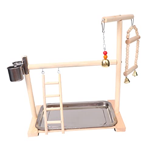 VERDANVERSE Hölzerner Papageispielplatz mit Schüssel und Hängender Brücke Kletterleiter für Papageien Vielseitiges Vogelspielzeug für Käfig und Garten Fördert VERDANVERSE Hölzerner Papageispielplatz mit Schüssel und Hängender Brücke Kletterleiter für Papageien Vielseitiges Vogelspielzeug für Käfig und Garten Fördert von VERDANVERSE