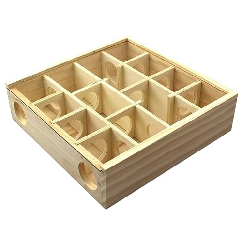 VERDANVERSE Holz Labyrinth für Kleintiere Mehrkammer Mauslabyrinth aus Naturholz Intelligenzspielzeug für Hamster und Chinchillas Spannendes Nagetier Zubehör für Aktives VERDANVERSE Holz Labyrinth für Kleintiere Mehrkammer Mauslabyrinth aus Naturholz Intelligenzspielzeug für Hamster und Chinchillas Spannendes Nagetier Zubehör für Aktives von VERDANVERSE