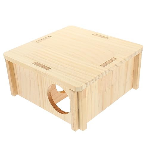 VERDANVERSE Holz Versteckhaus für Kleine Haustiere Sicherer Hamster Unterschlupf mit Lustigem Design Fördert Spiel und Bewegung Komfortables Nagerhaus aus Premium Holz für Hamster und VERDANVERSE Holz Versteckhaus für Kleine Haustiere Sicherer Hamster Unterschlupf mit Lustigem Design Fördert Spiel und Bewegung Komfortables Nagerhaus aus Premium Holz für Hamster und von VERDANVERSE