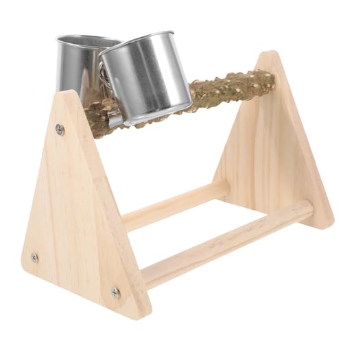 VERDANVERSE Holz Vogel Trainingsstand für Papageien Natürliche Holz Sitzstange für Sittiche Robust für Vogelkäfige für Wellensittiche und Papageien von VERDANVERSE