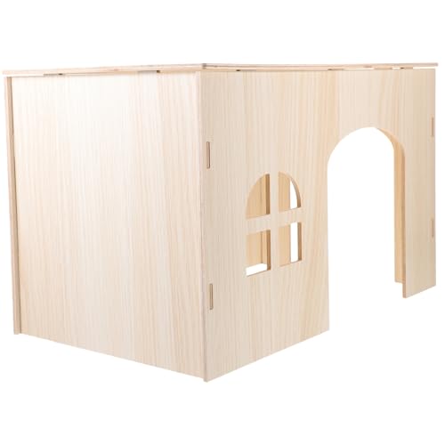 VERDANVERSE Holz nagetierhaus für Kleine Haustiere Geräumiges Meerschweinchen Hamsterversteck Natürlicher Holzbau Sicherer Rückzugsort zum Schlafen und Geeignet für Chinchillas und VERDANVERSE Holz nagetierhaus für Kleine Haustiere Geräumiges Meerschweinchen Hamsterversteck Natürlicher Holzbau Sicherer Rückzugsort zum Schlafen und Geeignet für Chinchillas und von VERDANVERSE