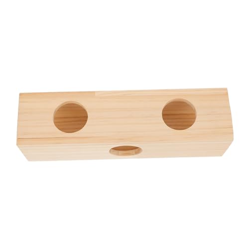 VERDANVERSE Holztunnel für Kleine Haustiere Labyrinthischer Kauspielplatz aus Sicherem Holz Glatte Oberfläche Langlebig für Hamster Zwerghamster und Kleintiere zur Erkundung und Entspannung von VERDANVERSE