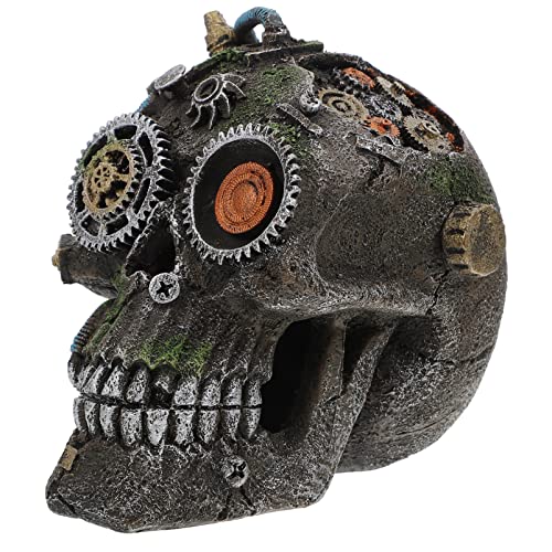VERDANVERSE Hund Ornamente Fisch Tank Dekorationen Aquarium Aquarienschmuck Aquarienbedarf Dekorationshaus Für Aquarien Aquarienschädeldekor Dekorationspflanzen Für Aquarien Harz von VERDANVERSE