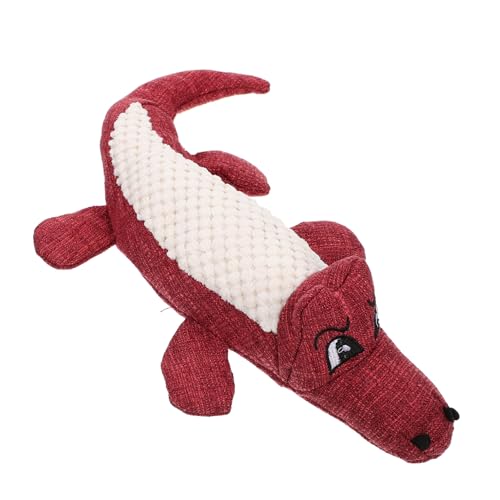 VERDANVERSE Krokodil Quietschendes Kauspielzeug Für Hunde Unzerstörbares Plüschspielzeug Zur Zahnpflege Interaktives Pet Molar Toy Für Welpen Und Kleine Hunde VERDANVERSE Krokodil Quietschendes Kauspielzeug Für Hunde Unzerstörbares Plüschspielzeug Zur Zahnpflege Interaktives Pet Molar Toy Für Welpen Und Kleine Hunde von VERDANVERSE