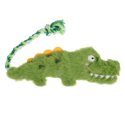 VERDANVERSE Hund Plüschtier für welpen Plüsch Alligator Plüsch Tier Hundezahnpflege quietschende spielzeuge für Hunde Plüschtiere für Hunde Light Green von VERDANVERSE