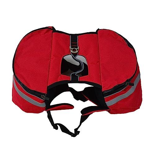 VERDANVERSE Hunde Rucksack Haustier Träger Hundetasche hundegeschirr wandern für kleine Hunde Tragbare Welpentrage Doggie -Rucksack Hund wandern kleine hundereisetasche rot von VERDANVERSE