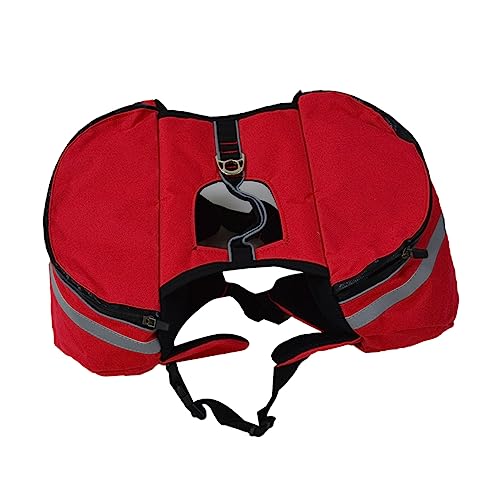 VERDANVERSE Hundetransport-Rucksack Für Outdoor-aktivitäten Tragbarer Und Atmungsaktiver Hunde-Rucksack Für Reisen Camping Und Wandern Rot s Robust Mit Reflektierenden Elementen Und von VERDANVERSE