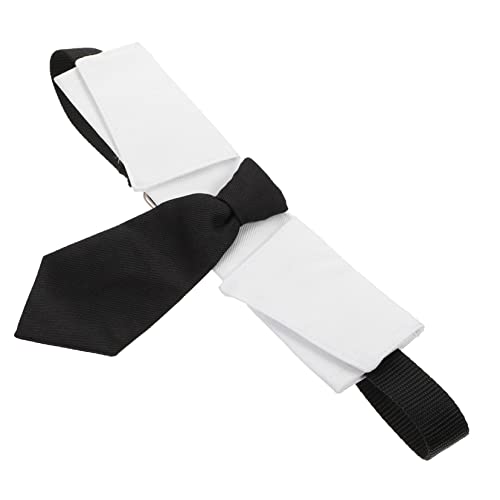 VERDANVERSE Hundekragen des britischen Stils Name Hundepflegezubehör Hundehalsband groß für Hunde pet Dress up Krawatten verstellbare Kragenbänder für Haustiere Hund Krawatte Baumwolle Schwarz von VERDANVERSE