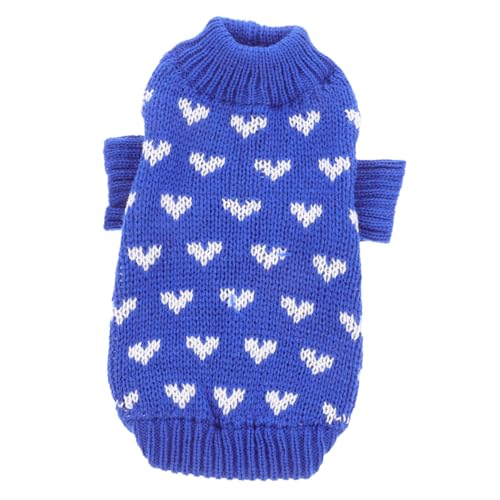 VERDANVERSE Hundepullover mit Herzmuster Gestrickt Rundhalsig Warm Modisch für Kleine und Mittelgroße Hunde Geeignet für Valentinstag und Alltag Komfortables Leichtes Material VERDANVERSE Hundepullover mit Herzmuster Gestrickt Rundhalsig Warm Modisch für Kleine und Mittelgroße Hunde Geeignet für Valentinstag und Alltag Komfortables Leichtes Material von VERDANVERSE