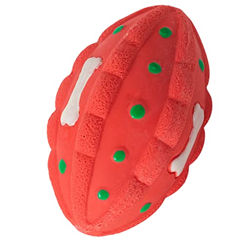 VERDANVERSE Hundespielzeug Interactive Dog Toys interaktives Geräuschspielzeug für Zerstörer Zahnen groß Bissfestes Welpenspielzeug interessantes molares trp rot von VERDANVERSE