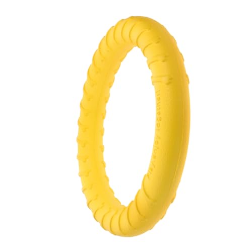 VERDANVERSE Hundespielzeug Kauspielzeug Welpenspielzeug zum Zahnen Hund schweben Welpen kauen Hundekauen Zahnen Spielzeuge für Welpen kleine Hundering Eva Yellow von VERDANVERSE