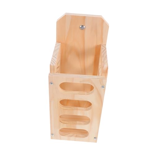 VERDANVERSE Kaninchen- -Gras-Rahmen Großer Kaninchen -Heu -Feeder Holzheuhändler Heuspender für Hasen Kaninchen -Heu -Feeder -Ständer Großer Heufutterautomat für Kaninchen hölzern Khaki von VERDANVERSE