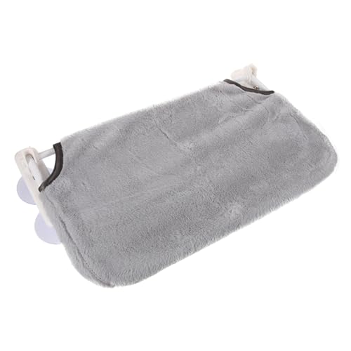 VERDANVERSE Katze Hängematte Plüsch Hängematte für Katzen Katzenhängematte für Fenster Hängematten für Katzen selbst hängend Fenstermöbel für Katzen Katzenbett-Hängematte Flanell Light Grey VERDANVERSE Katze Hängematte Plüsch Hängematte für Katzen Katzenhängematte für Fenster Hängematten für Katzen selbst hängend Fenstermöbel für Katzen Katzenbett-Hängematte Flanell Light Grey von VERDANVERSE