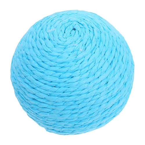 VERDANVERSE Katze Sisalkugel Kratzspielzeug Für Katzen Katzenminze Katzenkragenspielzeug Katzenspielzeug, Flauschige Bälle Guck-guck Frettchen Katzenspielzeug-Set Draht Sky-Blue von VERDANVERSE