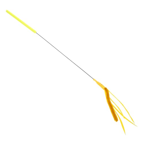 VERDANVERSE Katze lustiges Stick-Katzenspielzeug Katzen-Teaser Spielzeugball Kitten interaktives katzenspielzeug Katzenstockspielzeug Katze Zauberstab Stahldraht Yellow VERDANVERSE Katze lustiges Stick-Katzenspielzeug Katzen-Teaser Spielzeugball Kitten interaktives katzenspielzeug Katzenstockspielzeug Katze Zauberstab Stahldraht Yellow von VERDANVERSE