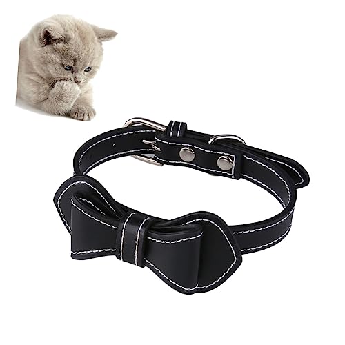VERDANVERSE Katzenhalskragen Gemustert Bogen Hundehalsbänder für Welpen Schnalle Haustier Hundehalsband Nacken einstellbar Hochzeit Name Ring Bestickt Katzenkragen PU-Hundehalsband Schwarz VERDANVERSE Katzenhalskragen Gemustert Bogen Hundehalsbänder für Welpen Schnalle Haustier Hundehalsband Nacken einstellbar Hochzeit Name Ring Bestickt Katzenkragen PU-Hundehalsband Schwarz von VERDANVERSE