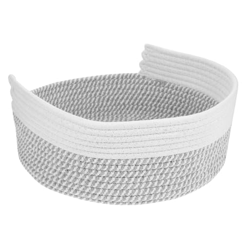 VERDANVERSE Katzennest aus Baumwollfaden-Rattan Baumwolle Haustier Waschbar Rattanbett für Katzen Katzenhaus-Innenbett pet Bed Kitten hundebett gewebtes Katzenbett Katzenhausbett Baumwollseil von VERDANVERSE