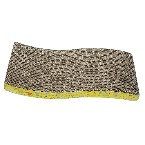 VERDANVERSE Katzenschleifbrett aus Wellpappe Umweltfreundliches Haustierspielzeug mit Kreativem Design und Neugierfeder zur Beschäftigung und Kratzen für Katzen und Kätzchen VERDANVERSE Katzenschleifbrett aus Wellpappe Umweltfreundliches Haustierspielzeug mit Kreativem Design und Neugierfeder zur Beschäftigung und Kratzen für Katzen und Kätzchen von VERDANVERSE