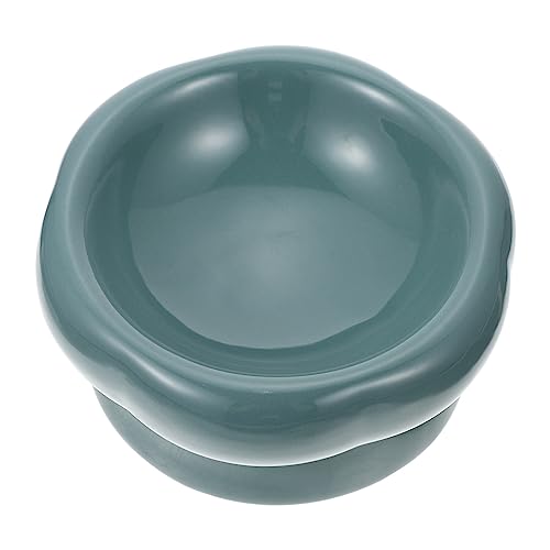 VERDANVERSE Katzenschüssel aus Keramik Katzen-Timer-Futternapf Erhöhte Katzennäpfe mit Slow Feeder drinnen futterkörbe pet Water Bowl Haustiernapf für den Haushalt Futternapf aus Keramik Green von VERDANVERSE