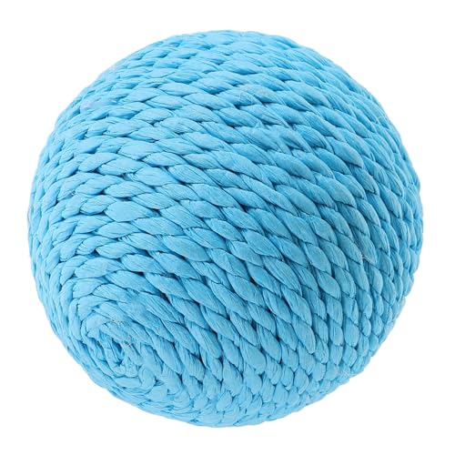 VERDANVERSE Katzenspielzeugball Sisalkugel Für Katzen Kätzchenspielzeug Für Hauskätzchen Kratzbaum Für Katzenspielzeug Spielzeugkatze Katzenkratzspielzeug Bälle Für Katzen Sky-Blue Papierseil von VERDANVERSE