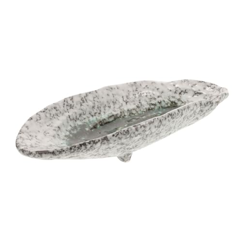 VERDANVERSE Keramik Schmetterlings und Bienentränke Garten Dekor Wasserschale Großes Outdoor Futtertablett Stilvolles Grünes Design Bienenfreundlicher Wasserbehälter für Gartenliebhaber von VERDANVERSE