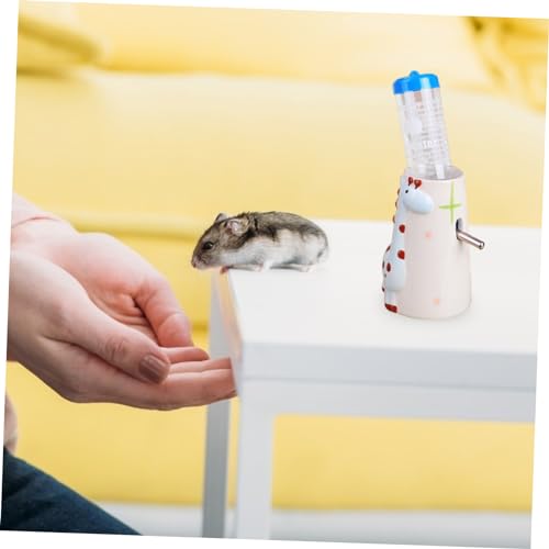 VERDANVERSE Keramik Wassernapf Halterung für Hamster und Kleintiere Stabiles Einfach Montierbares Trinkflaschen Gestell Dickes Langlebiges Material Geeignet für Zwerghamster und Kaninchen von VERDANVERSE