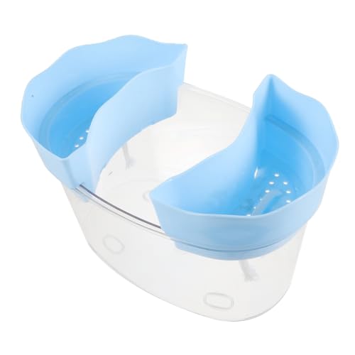 VERDANVERSE Kleiner Desktop -Fischtank Aquariumzubehör Aquariumdekor Lebensraum für Schildkröten Aquarien Haustier Mini -Aquarium Bürodesktop Kleiner Fischtank kleines Reptilienbecken Plastik von VERDANVERSE