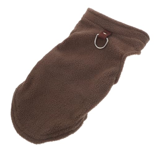 VERDANVERSE Kleiner Hund Winterweste aus Fleece Winddicht und Warm mit D-Ring für Leinenbefestigung Komfortable Hundejacke für Kleine und Mittelgroße Hunde Langlebige und Hautfreundliche von VERDANVERSE