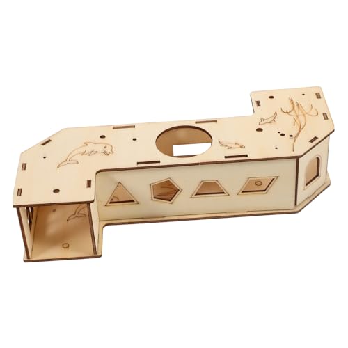 VERDANVERSE Kleintier Spieltunnel aus Holz mit Versteck Vielseitiges Hamster und Meerschweinchen Zubehör Stabiler Klettertunnel für Kleine Nager Fördert Bewegung und Wohlbefinden im Käfig VERDANVERSE Kleintier Spieltunnel aus Holz mit Versteck Vielseitiges Hamster und Meerschweinchen Zubehör Stabiler Klettertunnel für Kleine Nager Fördert Bewegung und Wohlbefinden im Käfig von VERDANVERSE
