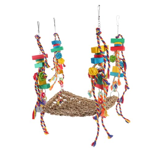 VERDANVERSE Klettern Sie das Netto -Hängemattenspielzeug Vogelschaukel Papagei Haustier groß hängende Vogelhängematte Vogel-Hängematten- Vogelkäfigspielzeug Polyester VERDANVERSE Klettern Sie das Netto -Hängemattenspielzeug Vogelschaukel Papagei Haustier groß hängende Vogelhängematte Vogel-Hängematten- Vogelkäfigspielzeug Polyester von VERDANVERSE