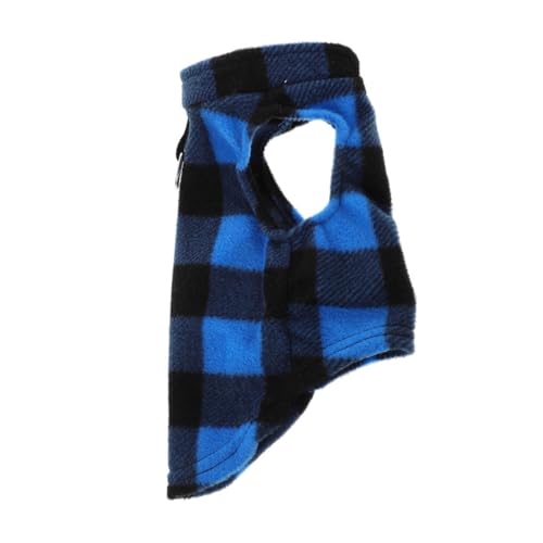 VERDANVERSE Kuschelige Hundeweste aus Fleece Warme Leichte Winterjacke für Kleine Hunde Modisch Karierte Haustierweste mit D-Ring für Leine Atmungsaktiv und Bequem von VERDANVERSE