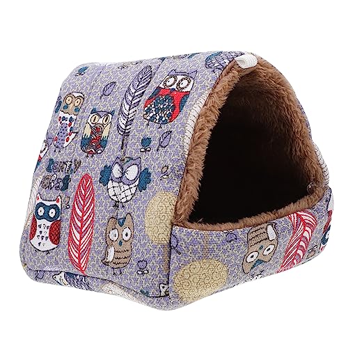 VERDANVERSE Kuschelnest für Kleine Haustiere Warmes Schlafsofa mit Einzigartigem Cartoon für Hamster Meerschweinchen und Andere Kleintiere Gemütlicher Rückzugsort von VERDANVERSE