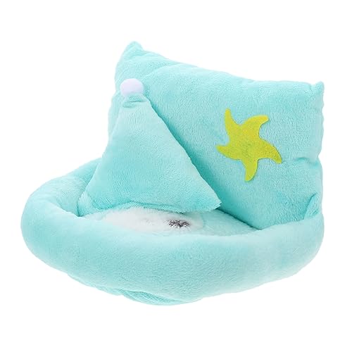 VERDANVERSE Kuschelnest für Kleintiere Warmes und Gemütliches Hamsternest aus Weichem Plüsch für Meerschweinchen Zuckergleiter und Hamster für Sicheres Schlafen und S Grün von VERDANVERSE