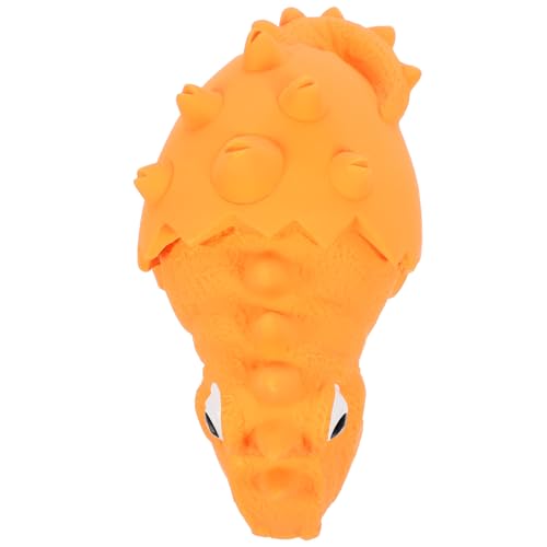 VERDANVERSE Latex -Hundespielzeug Welpenspielzeug Welpen kauen Zahnen Kauspielzeug für Hunde beissen spielzeuge Quietschende Spielsachen für Hunde Beißspielzeug für Welpen Emulsion Orange von VERDANVERSE