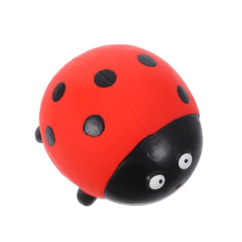 VERDANVERSE Latexspielzeug Für Haustiere Marienkäfer-gastgeschenke Marienkäfer Figur Quietschendes Hundespielzeug Quietschspielzeug Für Hunde Marienkäfer Welpenspielzeug Rot Emulsion von VERDANVERSE