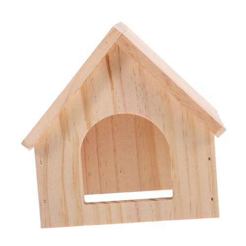 VERDANVERSE Meerschweinchen Holzversteck Haus Langlebig Sicher Stabiles Holz Kleines Haustierhaus Schlafplatz Rückzugsort Geeignet für Käfig und Gehege von VERDANVERSE