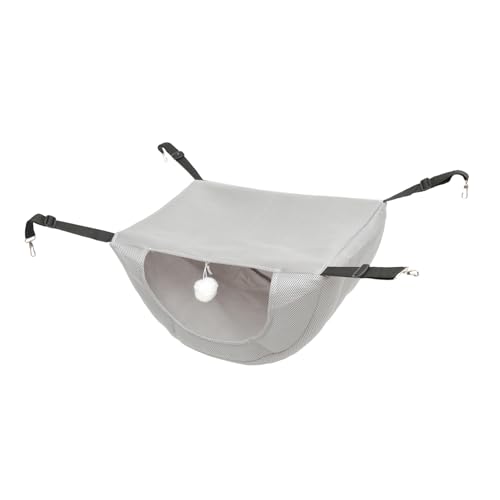 VERDANVERSE Mesh Cat Cage Hängematte Schild Luft drinnen Katzenhängematte zum Aufhängen Kühlung Weiden katzenbett kleine Katzenhängematte Hängende Haustierbett Dickes Sandwich-Netz Grau VERDANVERSE Mesh Cat Cage Hängematte Schild Luft drinnen Katzenhängematte zum Aufhängen Kühlung Weiden katzenbett kleine Katzenhängematte Hängende Haustierbett Dickes Sandwich-Netz Grau von VERDANVERSE