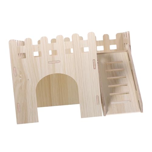 VERDANVERSE Nagerhaus aus Holz für Hamster und Meerschweinchen Kleines Hideout mit Natürlicher Holzstruktur Gemütlicher Rückzugsort und Schlafplatz für Kleintiere Wie Igel und Ratten von VERDANVERSE