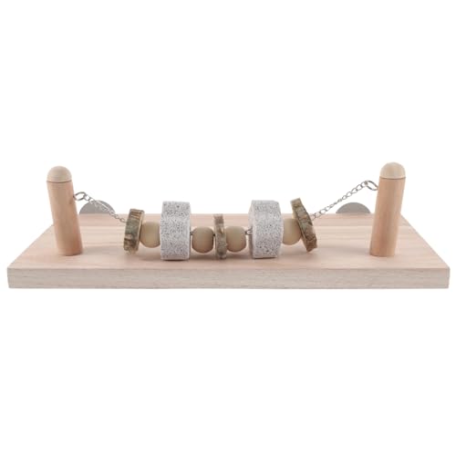 VERDANVERSE Natürliches Papageien Holz Kauspielzeug und Sitzstange für Wellensittiche und Kleine Vögel Stabile Vogelstandplattform zur Krallenpflege und Beschäftigung von VERDANVERSE