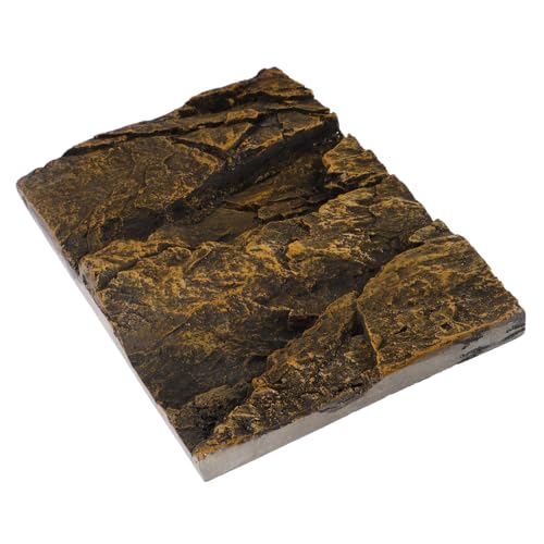 VERDANVERSE PU Aquarium Hintergrundplatte Felsen Dekoratives Terrarium Rückwand Board für Fisch und Reptilienbecken Langlebig Farbecht Leicht Montierbar Steinmotiv von VERDANVERSE