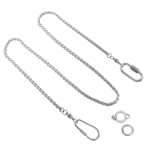 VERDANVERSE Papagei Fußkette Fußkette für Haustierpapageien mit Drehbarem Karabiner Langlebig und Sicher Geeignet für Nymphensittiche und Andere von VERDANVERSE