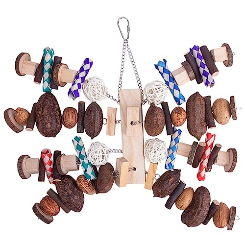 VERDANVERSE Interessantes Holzspielzeug Für Sittiche Und Papageien Kauspielzeug Für Vögel Hängendes Spielzeug Mit Bunten Materialien Zum Nagen Und Spielen Im Käfig VERDANVERSE Interessantes Holzspielzeug Für Sittiche Und Papageien Kauspielzeug Für Vögel Hängendes Spielzeug Mit Bunten Materialien Zum Nagen Und Spielen Im Käfig von VERDANVERSE