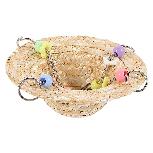 VERDANVERSE Papagei Vogel knete knetspielzeug Vogelkäfig Barsch Papageiengesundheit Parrot Toys Vogelstrohspielzeug Seilenspielzeug Gewebte Vogelbarsch Vogel Stehen von VERDANVERSE