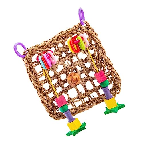 VERDANVERSE Papageienbissspielzeug Klettern Vogelkäfig zur Vogelsuche Zubehör Vogel Papageien hängend Papageien-Hängenetz Papagei Kauspielzeug Papageienschaukel Holz Zufällige Farbe VERDANVERSE Papageienbissspielzeug Klettern Vogelkäfig zur Vogelsuche Zubehör Vogel Papageien hängend Papageien-Hängenetz Papagei Kauspielzeug Papageienschaukel Holz Zufällige Farbe von VERDANVERSE