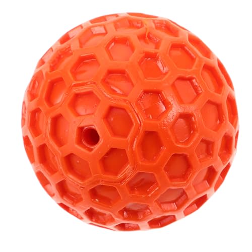 VERDANVERSE Pet Ball Klingen Quietschende Bälle Hundespielzeugbälle Quietschendes Für Kleine Hunde Kauspielzeug Für Hunde Hundespielzeug Quietscht Spielzeugbälle Kauen Gummi Orange von VERDANVERSE